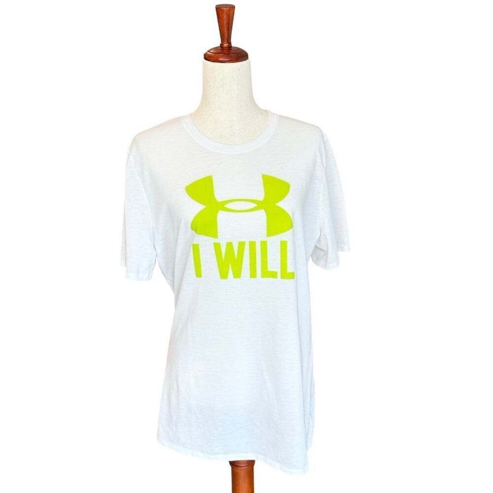 Under Armour Women's Cotton Short Sleeve Graphic Tee White XL
